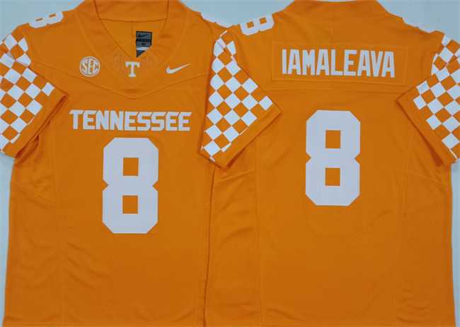 Men%27s Tennessee Volunteers #8 Nico Iamaleava Orange F.U.S.E. Stitched Jersey